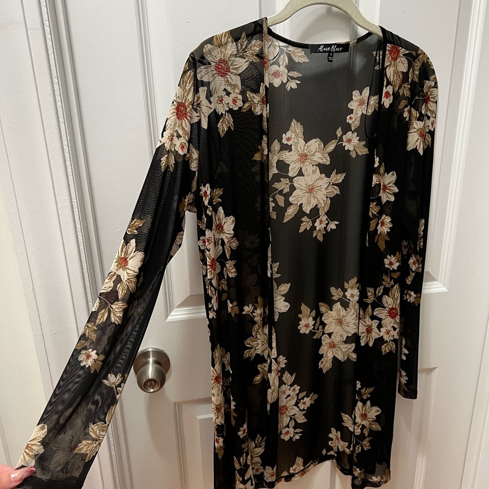 Sheer Alice Blue Cardigan